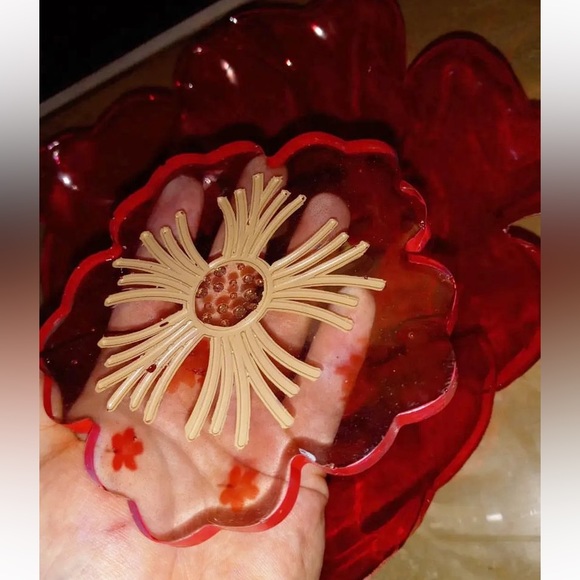 Japanese Blossom Design Flower Coaster - Picture 4 of 4